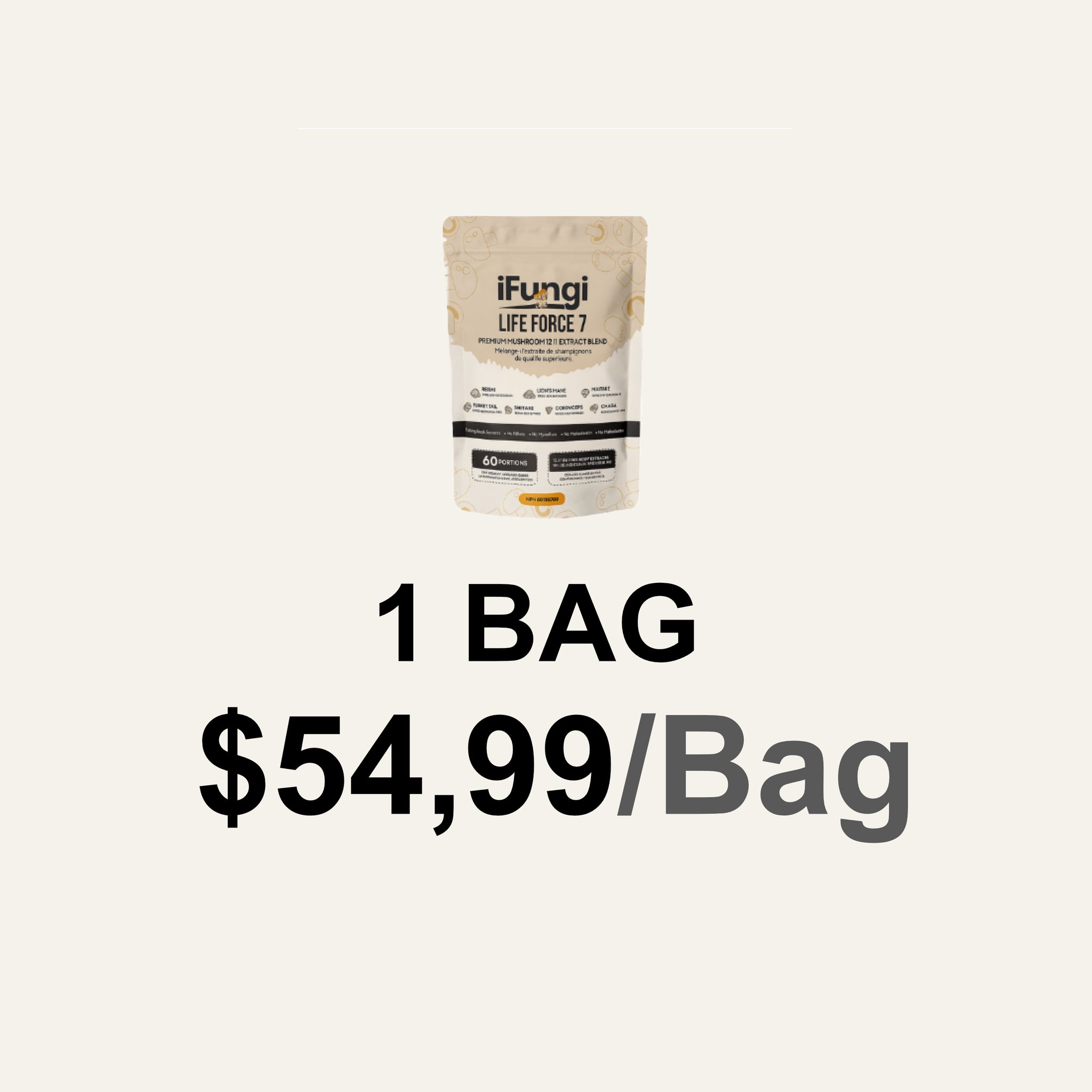 iFungi™ Life Force 7  (Premium 12:1 Mushroom Extract Blend)