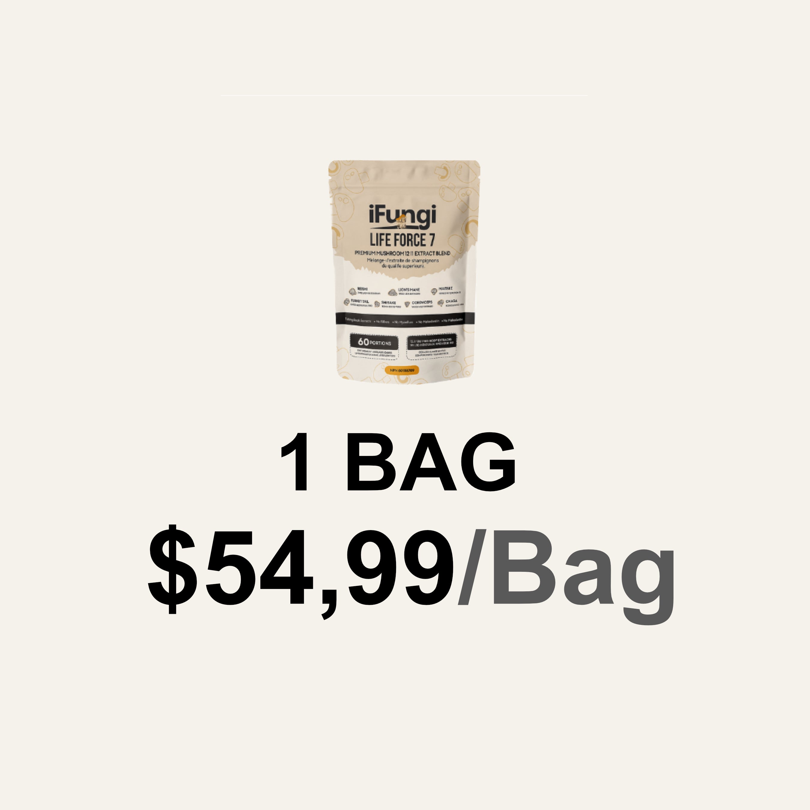 iFungi™ Life Force 7  (Premium 12:1 Mushroom Extract Blend)