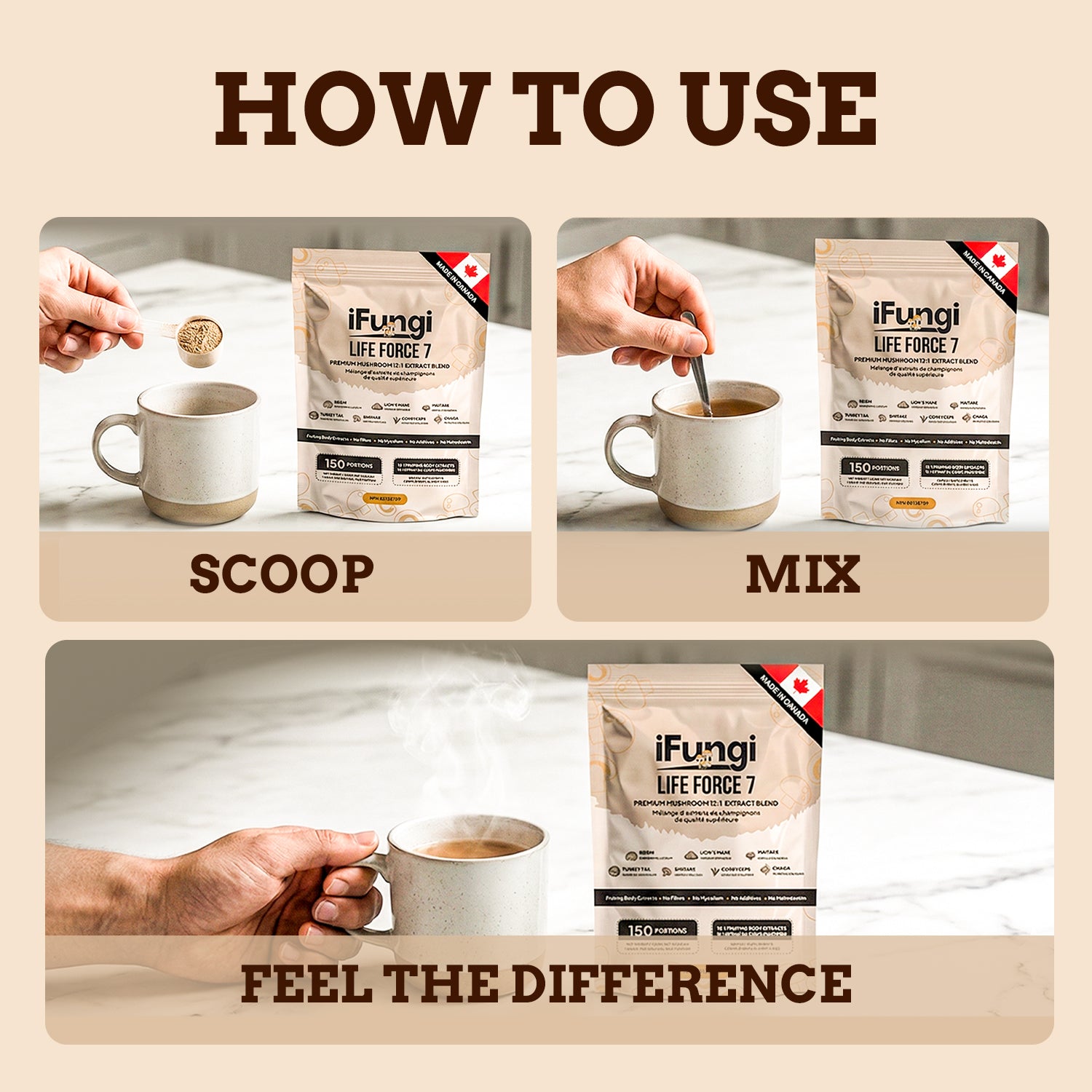 iFungi™ Life Force 7  (Premium 12:1 Mushroom Extract Blend)