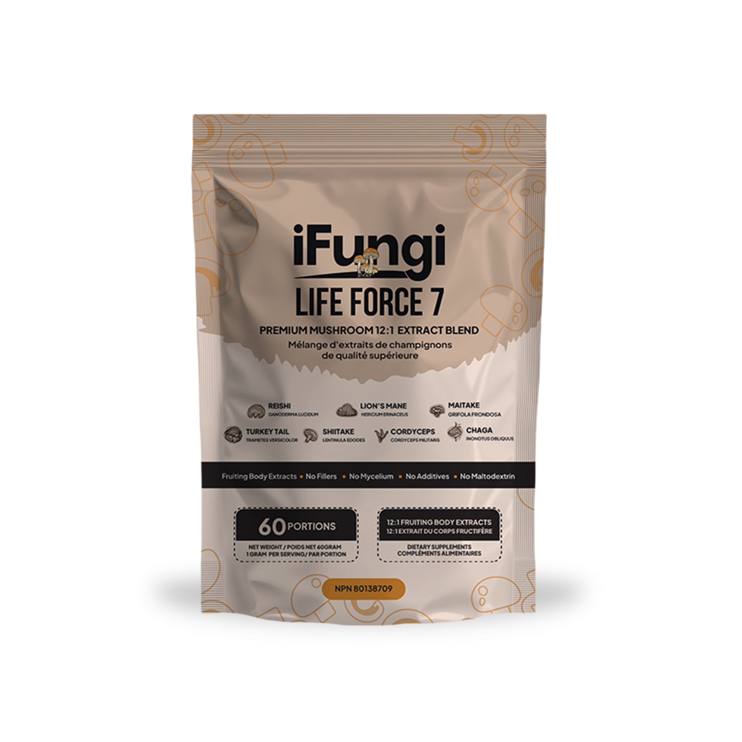 iFungi™ Life Force 7  (Premium 12:1 Mushroom Extract Blend)